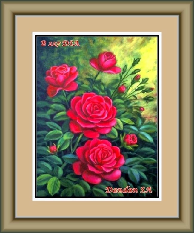 Lukisan Bunga Mawar Sangat Indah – Lukisan – INDONESIA ART 